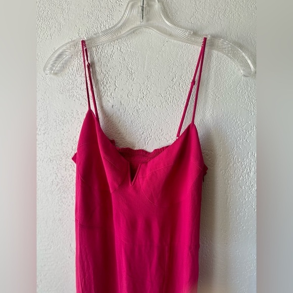 Blue Life Donia Mini Dress Hot Magenta Pink Large Smocked - Picture 4 of 8